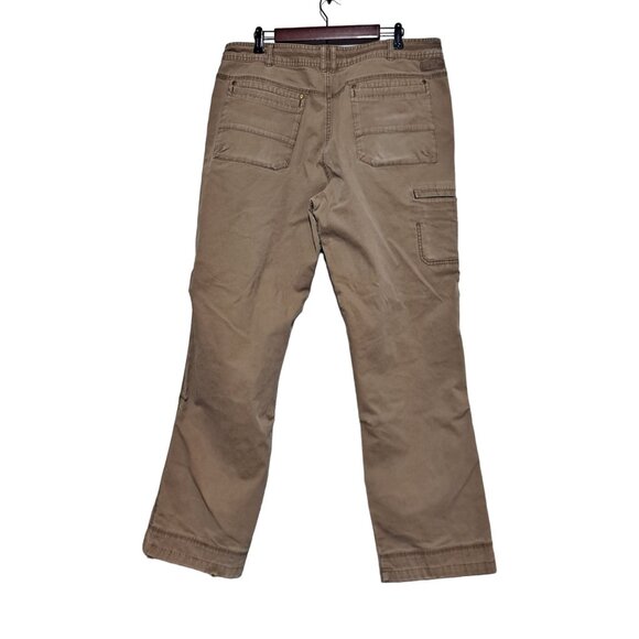 Cabela's Cargo Pants Men 38 x 34 Double Knee Workwear Biege Straight Gorpcore - Picture 2 of 8